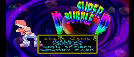 Super Bubble Pop Title Screen